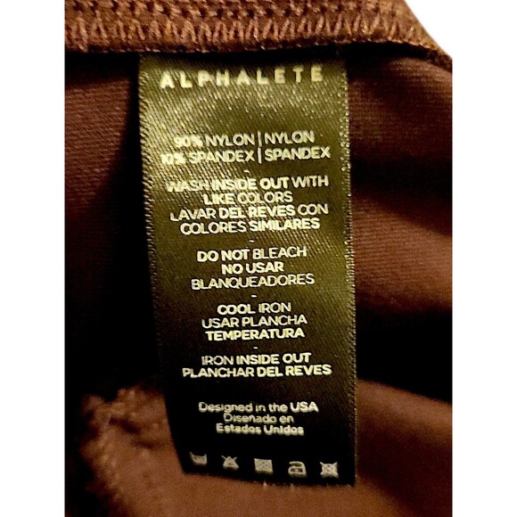 Alphalete Premium V2 Athleisure Gym Brat Track Star Joggers Burgundy Size Large - Picture 4 of 5